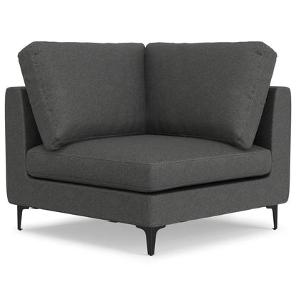 Ava - Mid Century Corner Sectional Sofa - Gray