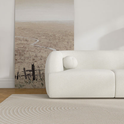 Anna - French Boucle Sofa - White