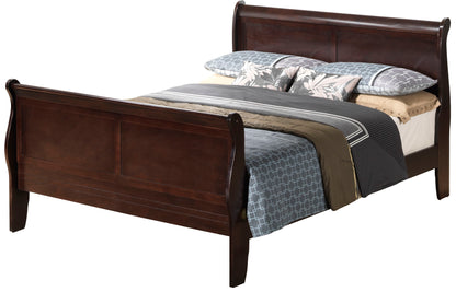 Full Bed Panel Sleigh - Cappuccino