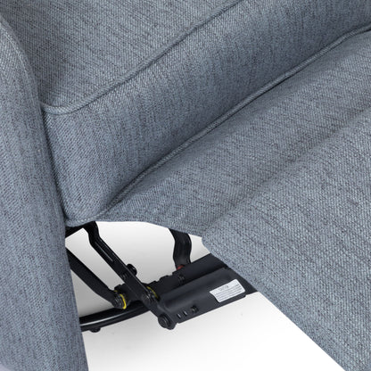 Classic Design, Manual Recliner Chair With 360 Degree Swivel - Charcoal