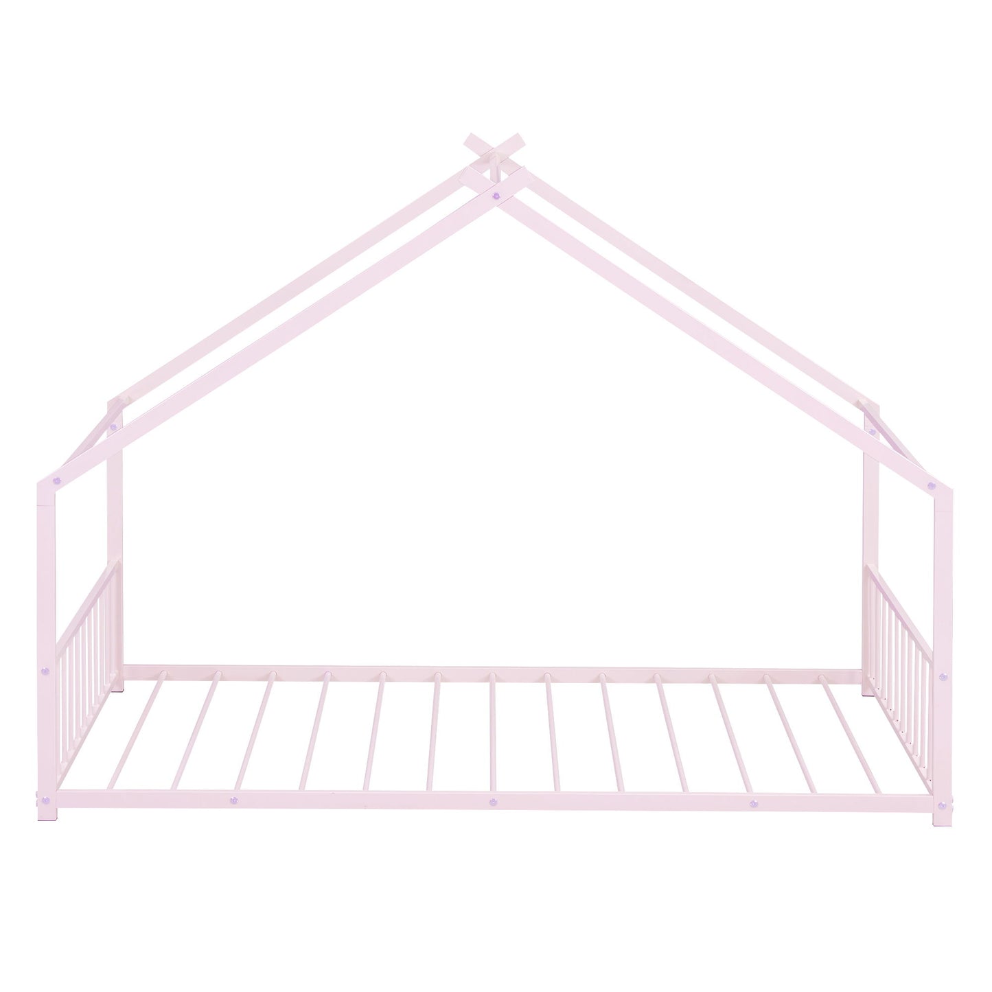 Twin Size House Bed - Pink