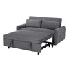 Pull Out Sofa Bed Convertible Couch 2 Seat Loveseat Sofa Modern Sleeper Sofa With 2 Throw Pillows And USB Ports For Living Room - Dark Gray