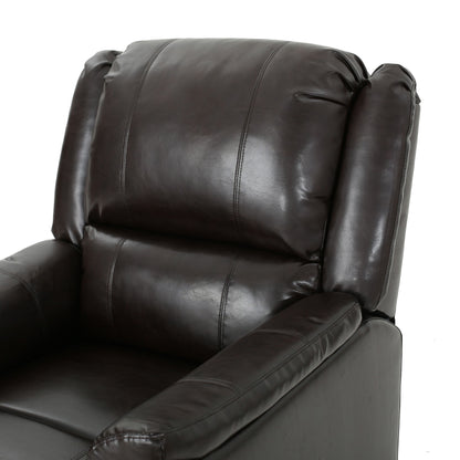 Glider Recliner With Swivel, Manual Reclining Chair - Brown
