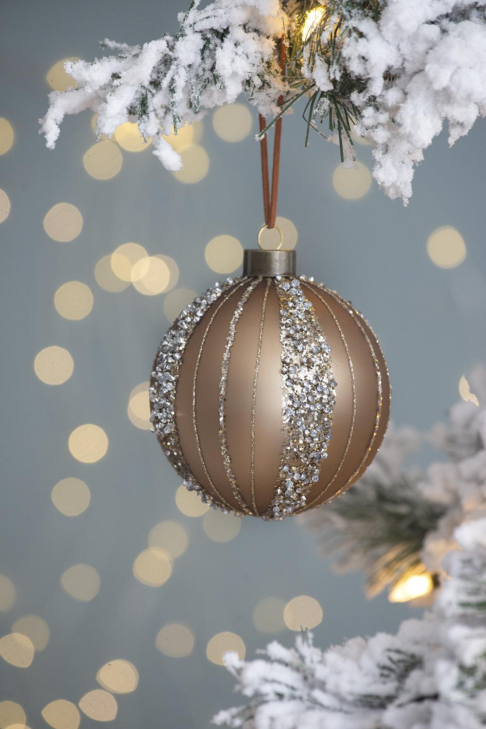 Christmas Ball Ornaments, Decorative Hanging Ball Christmas Tree Ornaments For Holiday Party Decorations (Set of 12) - Gold