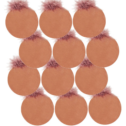 Christmas Ball Ornaments, Glass Decorative Hanging Ball Christmas Tree Ornaments For Holiday Party Decorations (Set of 12) - Brown
