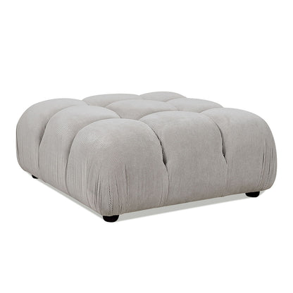 Marcel - Bubble Modular Modern Cocktail Ottoman - Pebble Gray