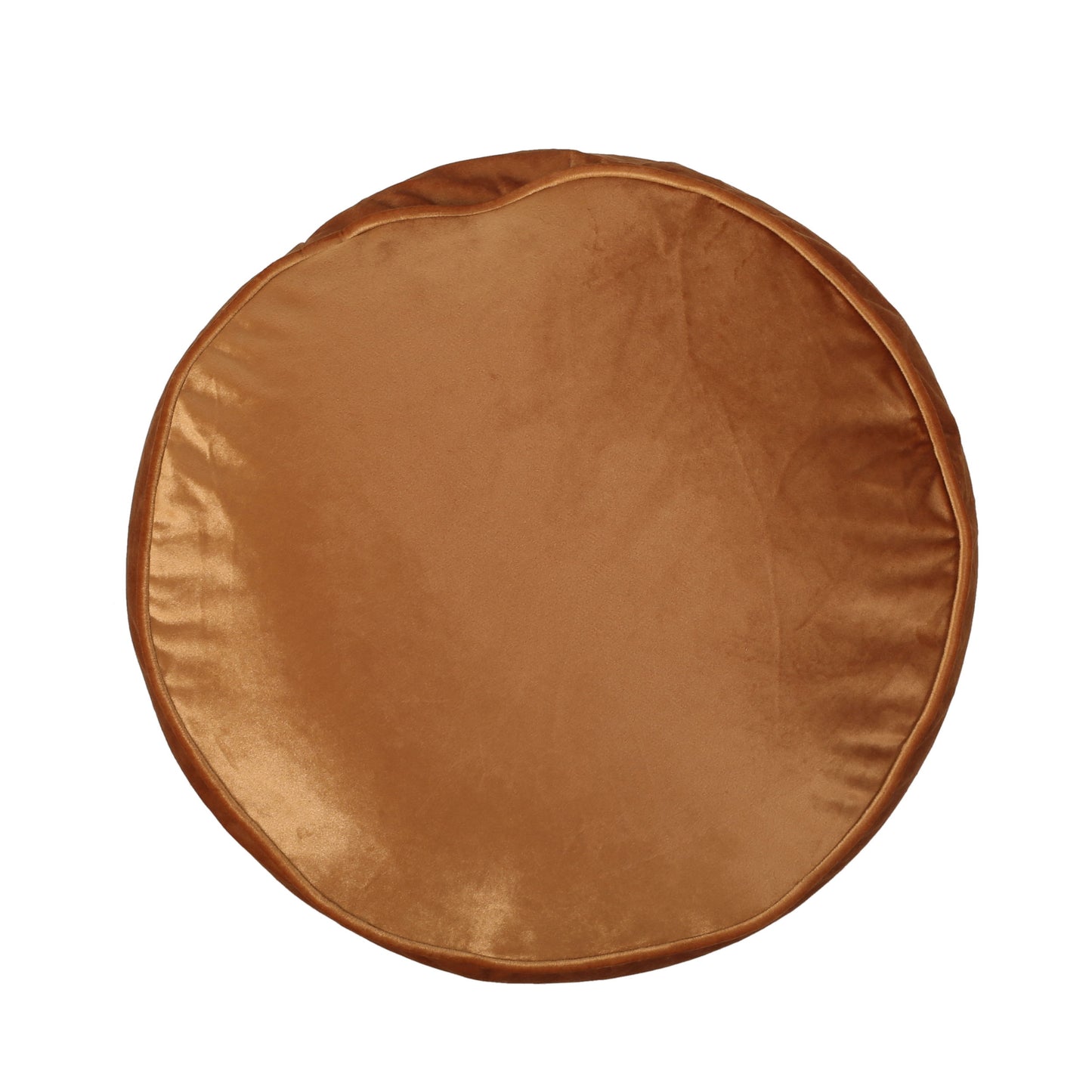 Shimon - Cylinder Pouf Ottoman Floor Cushion - Apricot