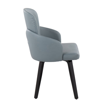 Dahlia - Contemporary Dining Chair (Set of 2) - Black / Gray
