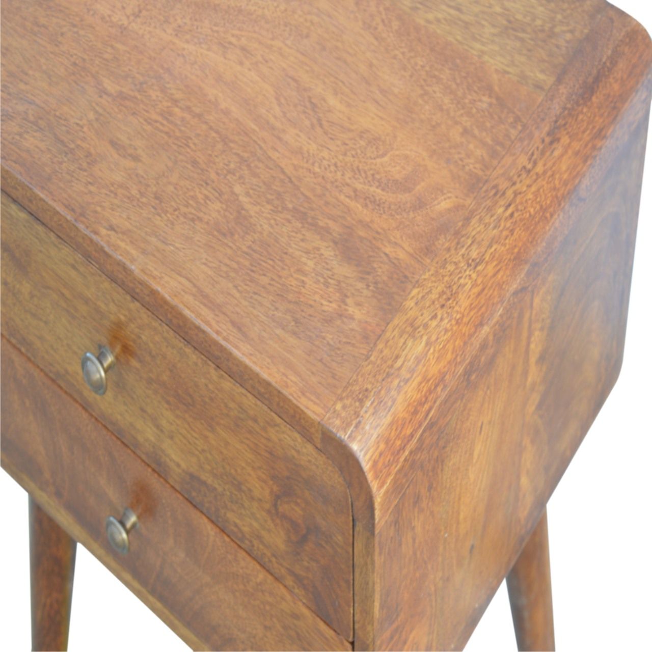 Curved Nightstand - Chestnut