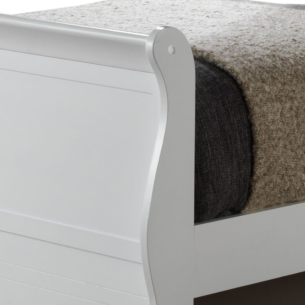 Twin Storage Bed With Style Elegant - White