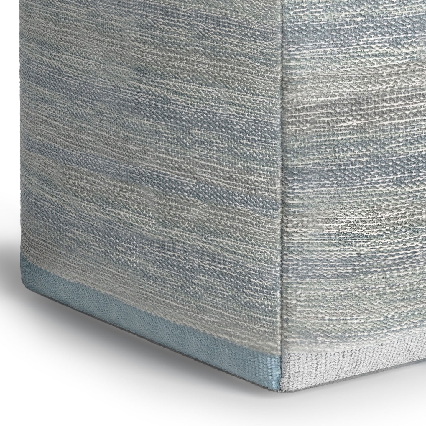 Naya - Cube Pouf - Blue Melange