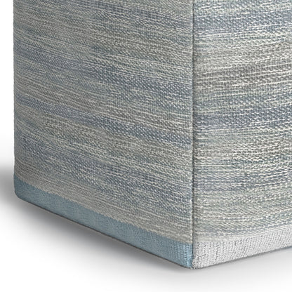 Naya - Cube Pouf - Blue Melange