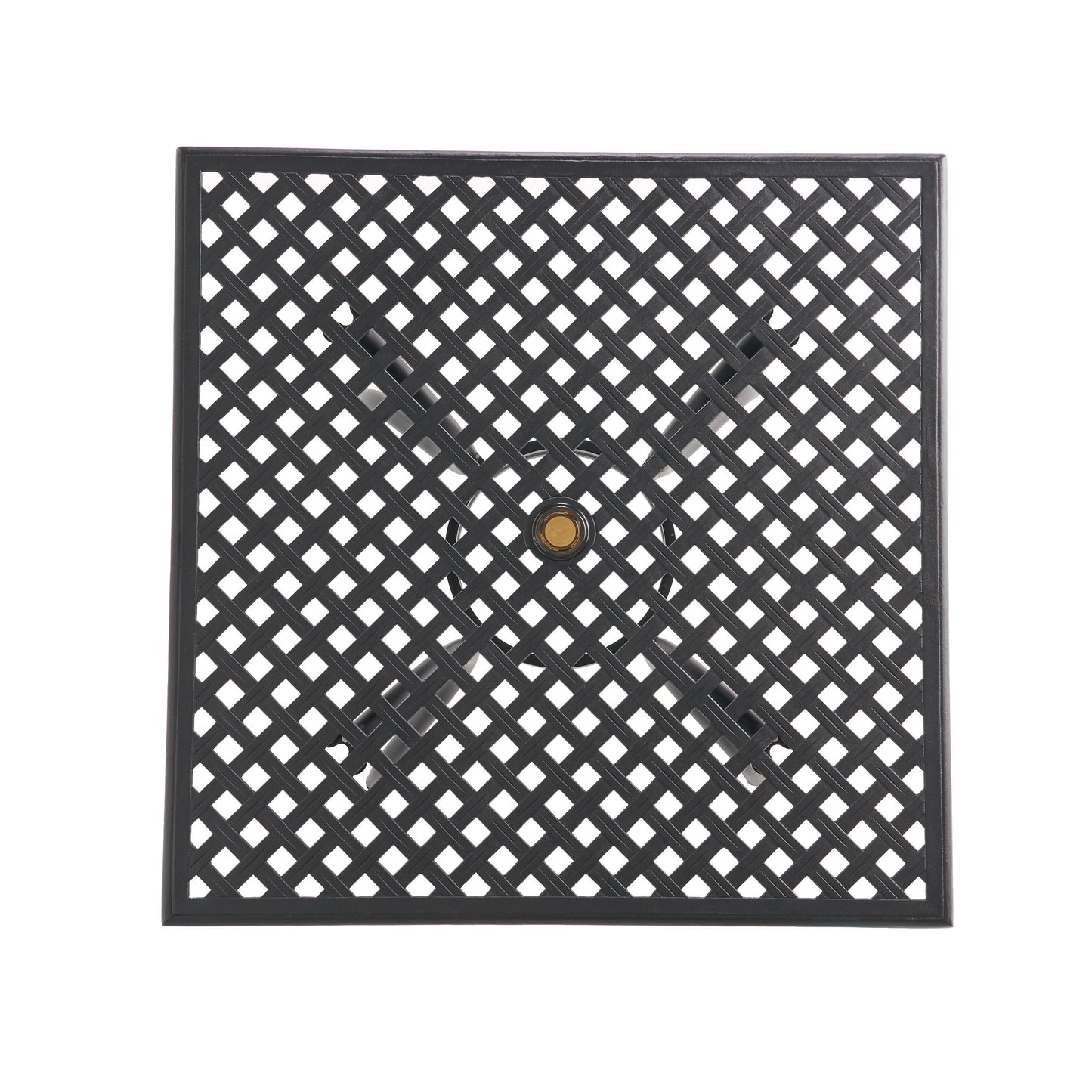 Arch Mesh Dining Table With Lightweight Frame - Black