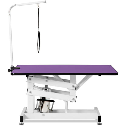 Hydraulic Pet Grooming Table - Purple