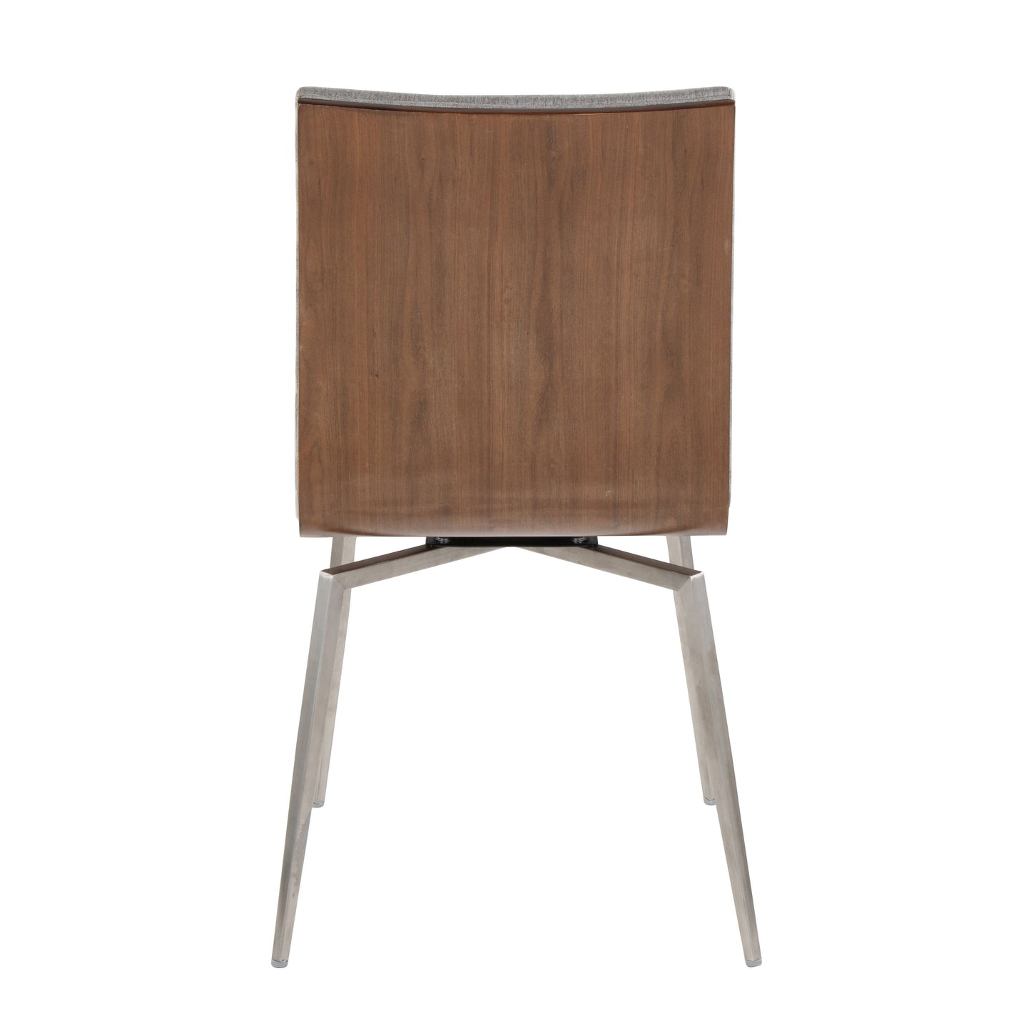 Mason - Contemporary Dining / Chair With Swivel (Set of 2) - Walnut / Gray