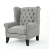 Upholstered Accent Chair, Mid Century Modern Arm Chair, Reading Chair For Living Room, Bedroom - Gray