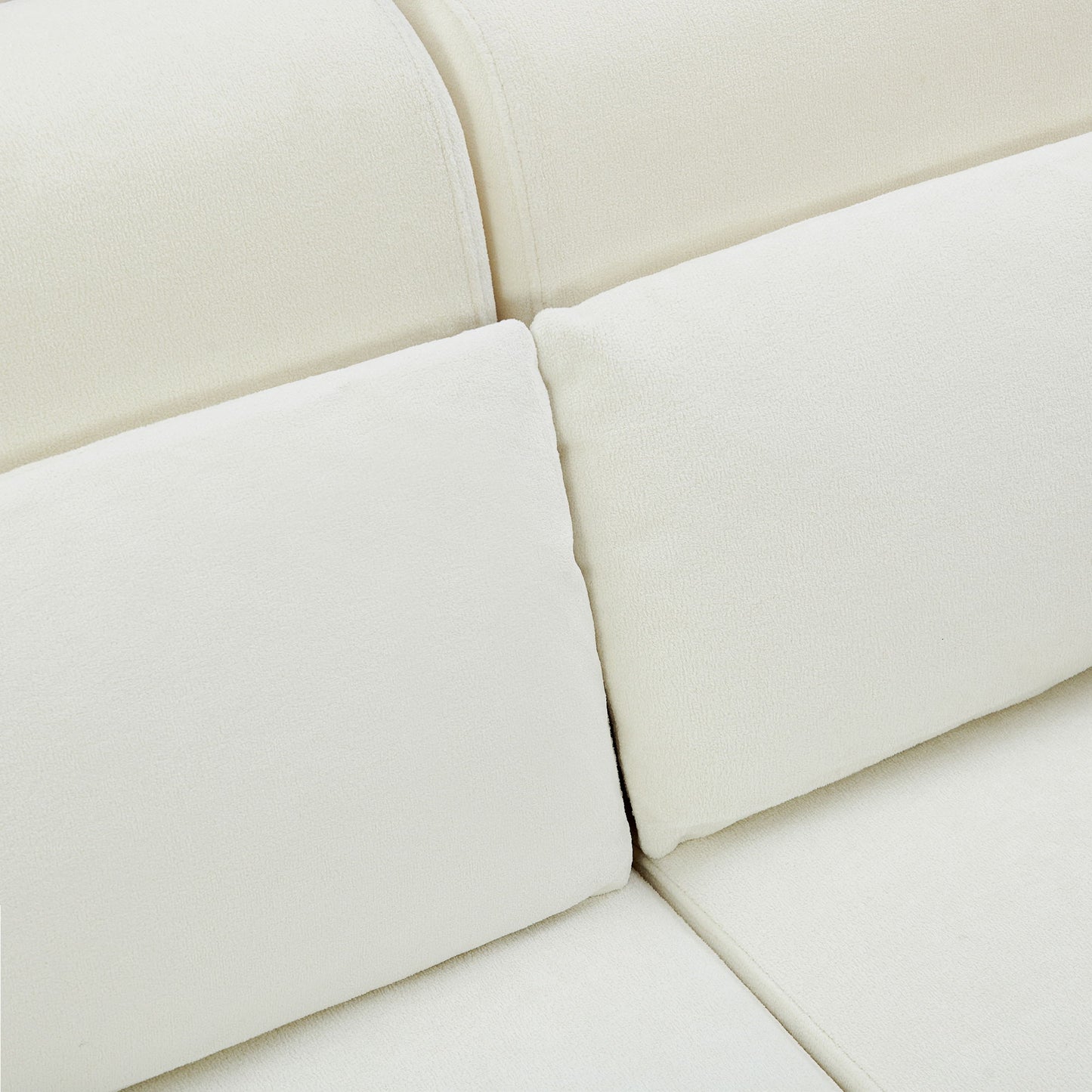 Modern Loveseat Sofa 59" Couch With Flexible USB Ports, Unique Cylindrical Armrests - Beige