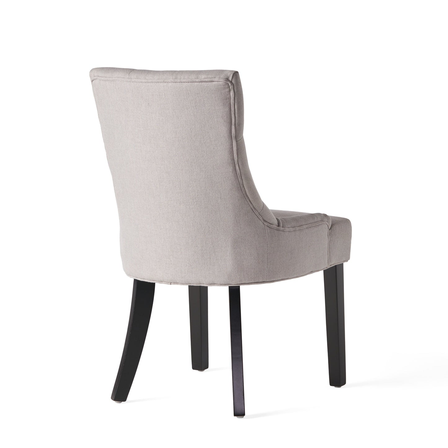 Quenching - Dining Chair With Sloped Arms And Diamond Tufting (Set of 2) - Light Gray