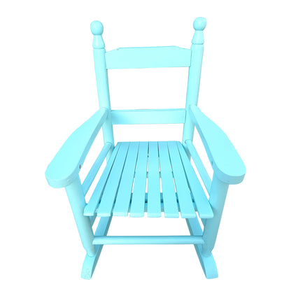 Children's Rocking Chair Indoor Or Outdoor, Suitable For Kids, Durable - Light Blue