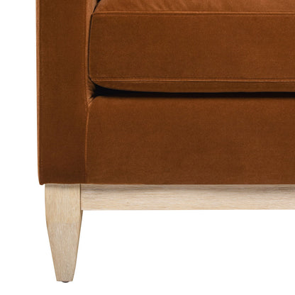 Knox - Modern Farmhouse Arm Chair - Burnt Orange
