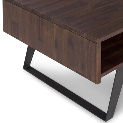 Lowry - Coffee Table - Distressed Charcoal Brown