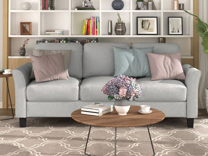 3 Seat Sofa Living Room Sofa - Light Gray