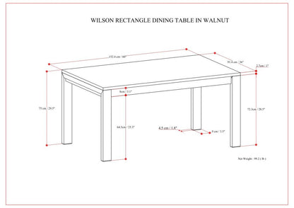 Wilson - Dining Table - Walnut Veneer
