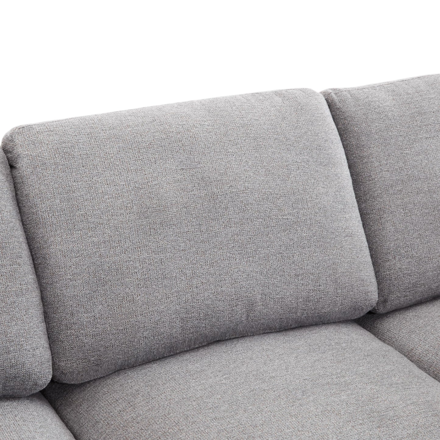 Sectional Sofa Modular Sofa U - Shaped Sofa Couch Sofa Bed L - Shaped Sofa With A Movable Ottoman And Two USB Ports For Living Room - Light Gray