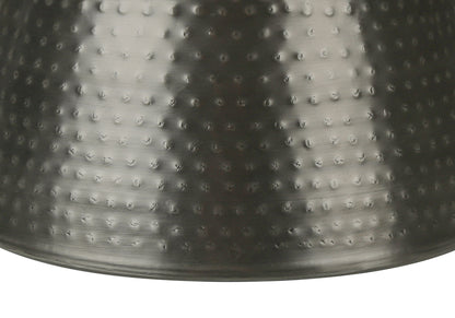 Drum Accent Side Table, Contemporary & Modern - Silver