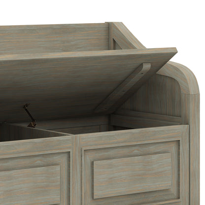 Connaught - Entryway Storage Bench - Distressed Gray