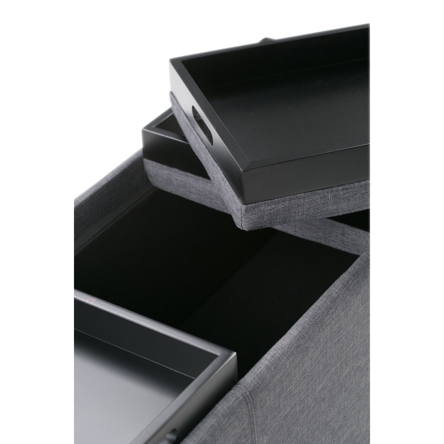 Avalon - Storage Ottoman - Slate Gray