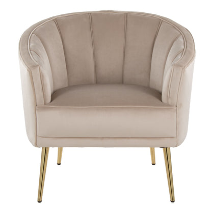 Tania - Contemporary / Glam Chair - Gold / Champagne
