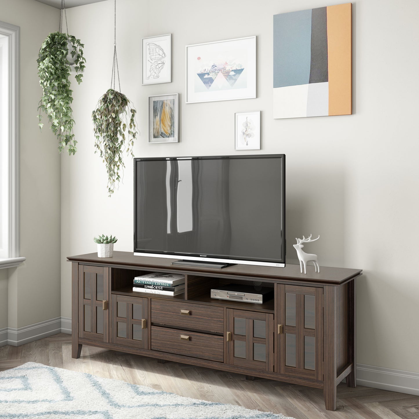 Artisan - TV Media Stand - Farmhouse Brown