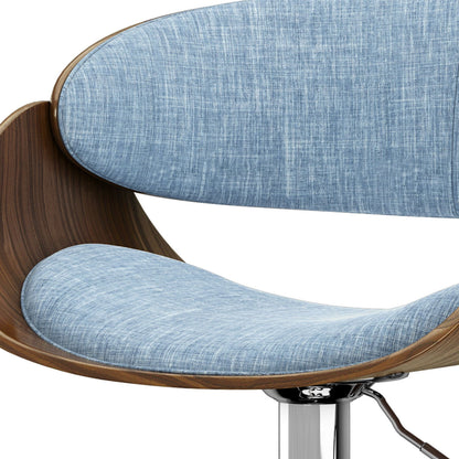 Amery - Adjustable Swivel Bar Stool - Denim Blue