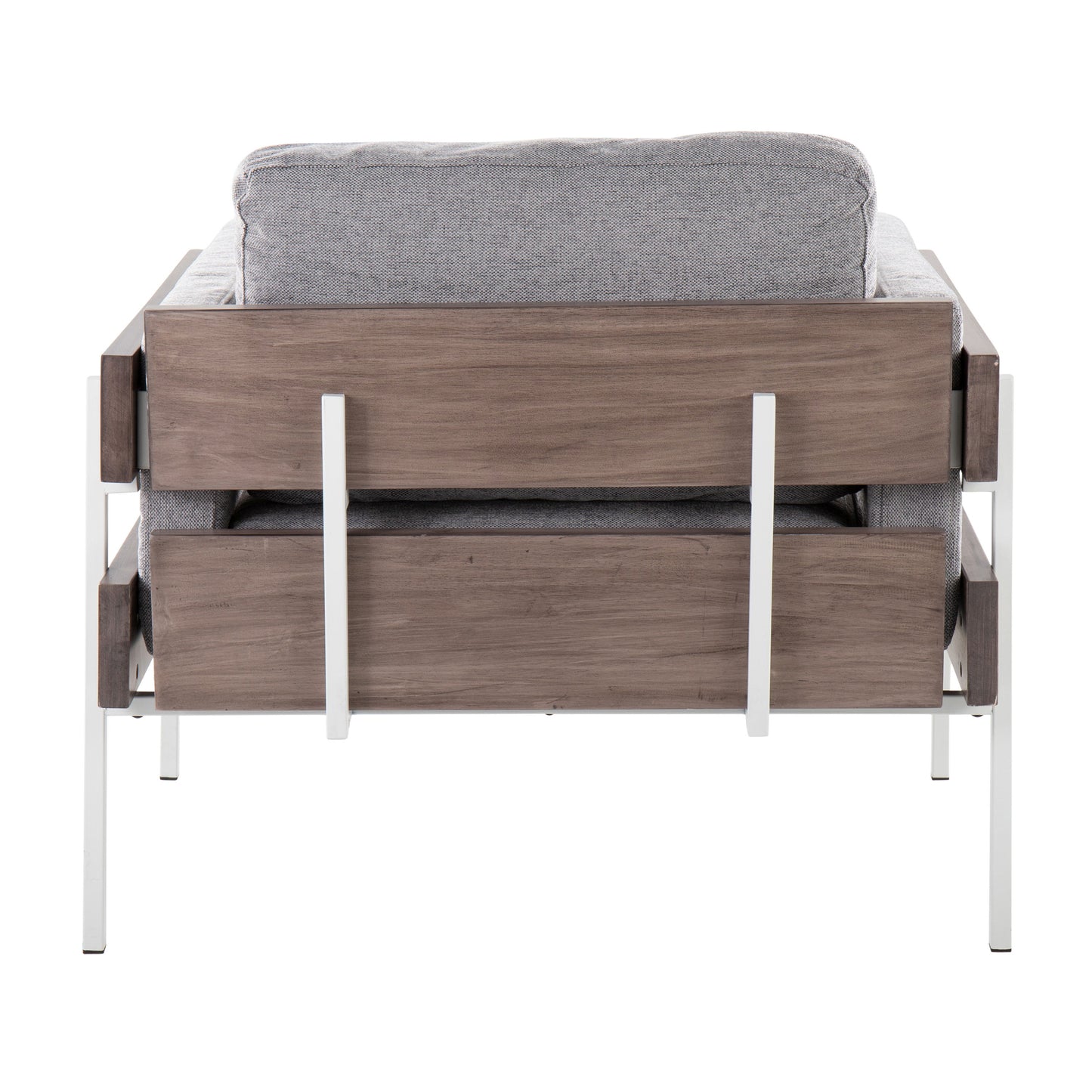 Kari - Farmhouse Chair - White / Gray / Light Gray