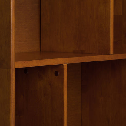 Draper - Mid Century Wide Bookcase And Storage Unit - Teak Brown