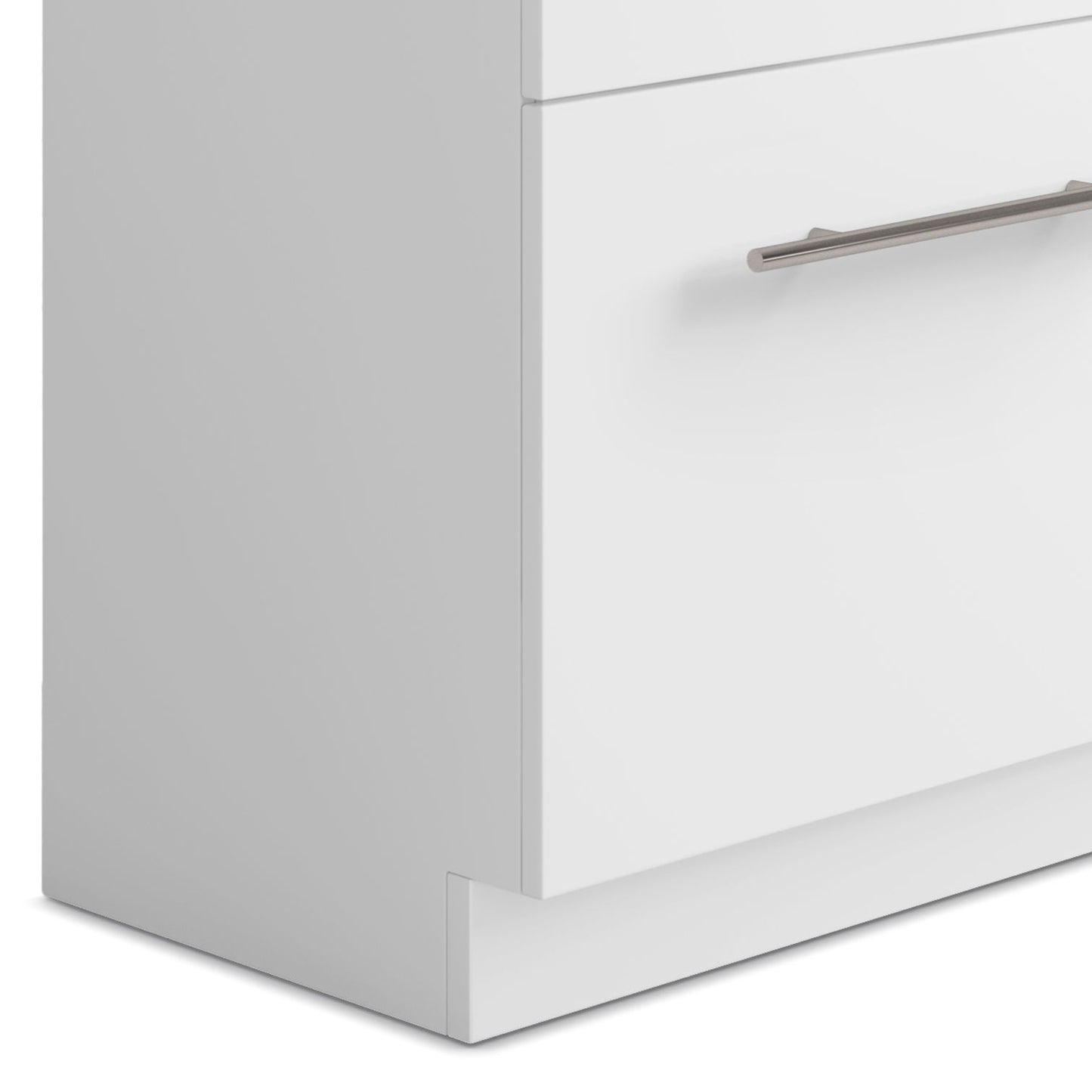 Metro - Laundry Cabinet & Faucet And Stainless Steel Sink - White