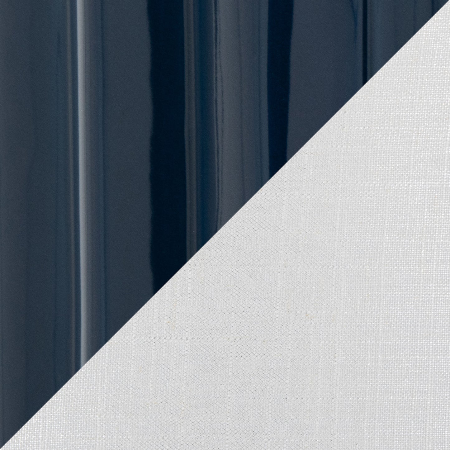 Stella - Contemporary Table Lamp - Gloss Dark Blue / White