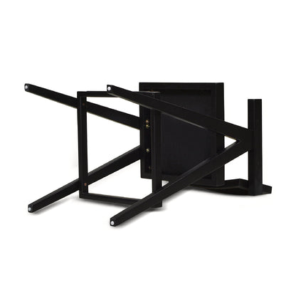 Milan - Modern Webbing Back Bar Stool With Arms (Set of 3) - Ebony Black