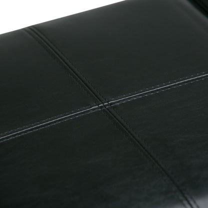 Avalon - Storage Ottoman - Midnight Black