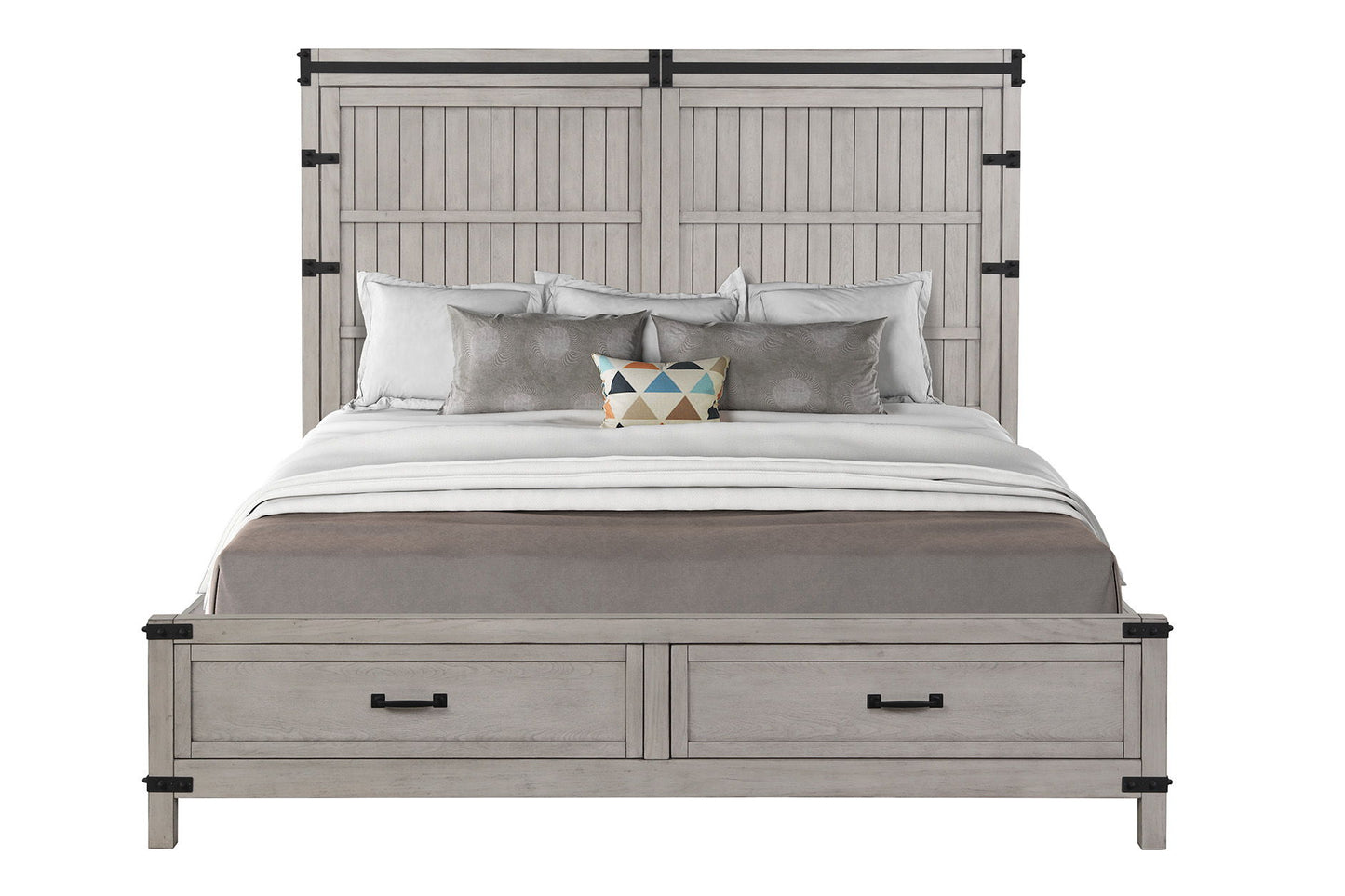 Alexandria - Queen Storage Bed - Mountain Mist