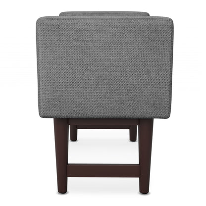 Scott - Small Ottoman Bench - Pewter Gray