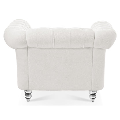 1 Seater Sofa For Living Room - White