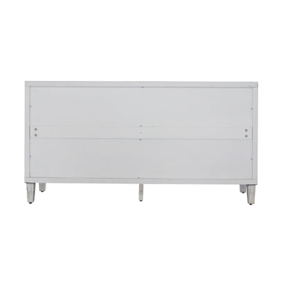 Accent Cabinet 4 Door Wooden Cabinet Sideboard Buffet Server Cabinet Storage Cabinet, For Living Room, Entryway, Hallway, Office, Kitchen And Dining Room - White Wash