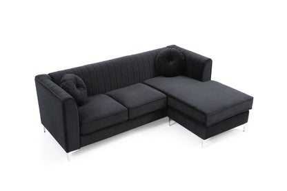 Delray - Sofa Chaise - Black