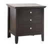3 Drawer Nightstand - Black