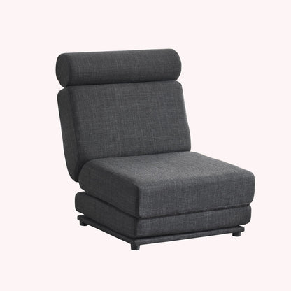 Single Sofa Chair Foldable Single Sofa Bed With Pillow, Portable Foldable Sofa Bed, Leisure Sofa Chair, Easy To Store, Made Of Breathable And Wearable Linen - Dark Gray
