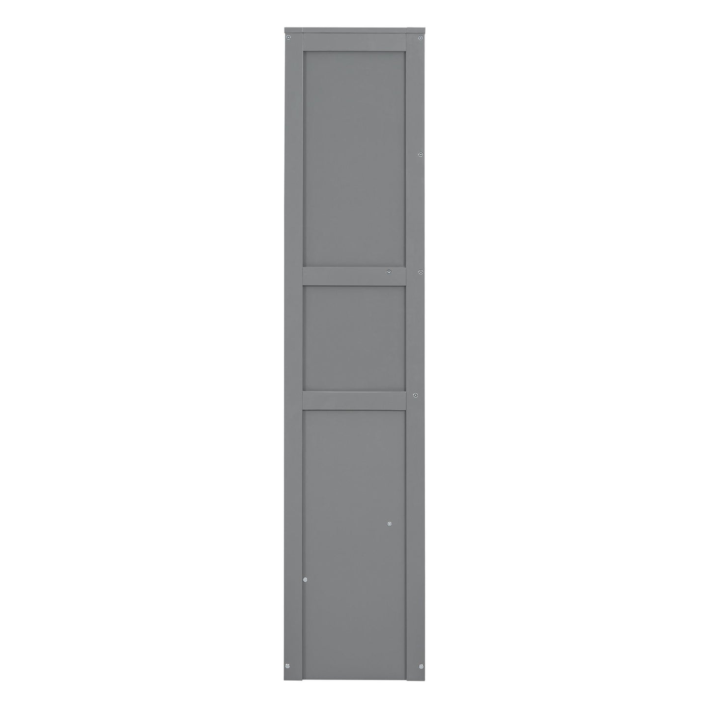 Full Size Murphy Wall Bed & Shelves - Gray