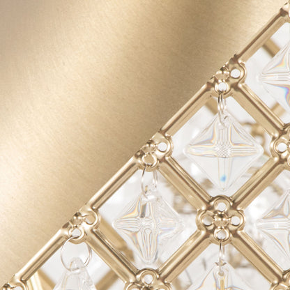 Topaz - Glam / Art Deco Table Lamp - Gold / Clear Crystal