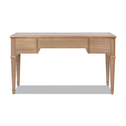 Dauphin - 3 Drawer Executive Desk - Natural Brown